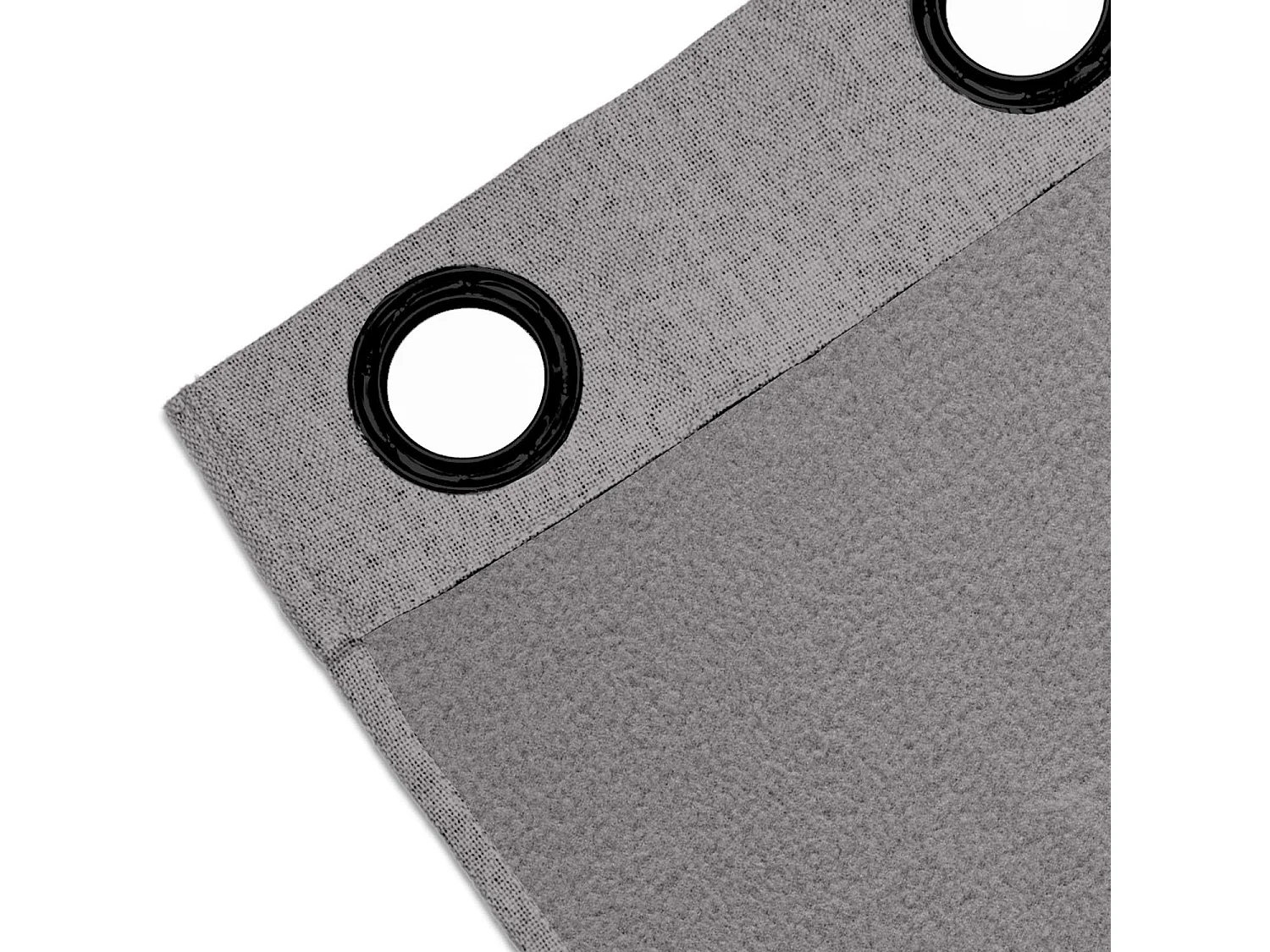 Cortina con ojales aislante y 100% opaca 135x180 cm ECLIPSE gris, por Soleil d'ocre