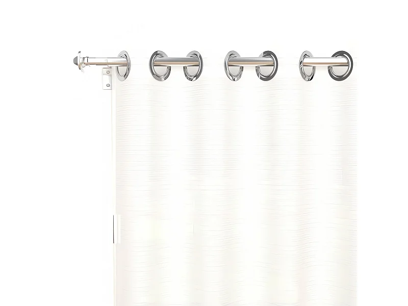 Voilage à oeillets 135x250 cm ALIX blanc, par Soleil d'ocre