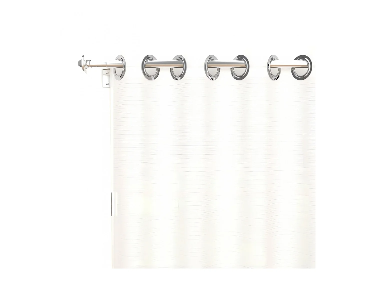 Visillo con ojales 135x250 cm ALIX blanco