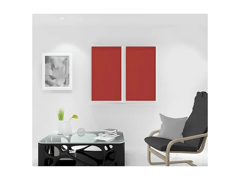Paire de brise bise 45x90 cm DOLLY rouge