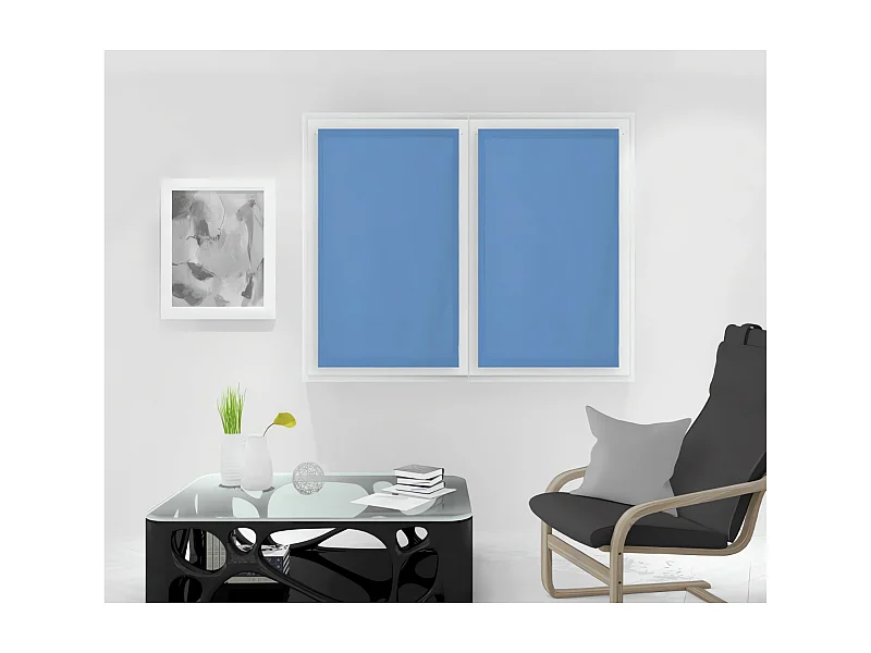 Paire de brise bise 90x120 cm DOLLY bleu