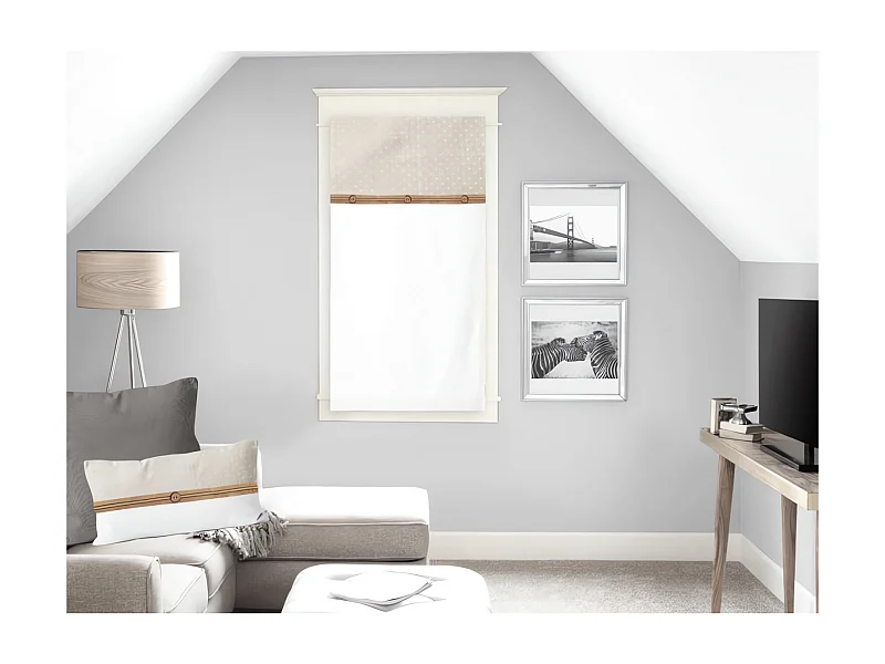 Brise bise en coton CANDICE 45X90 cm, par Soleil d'Ocre