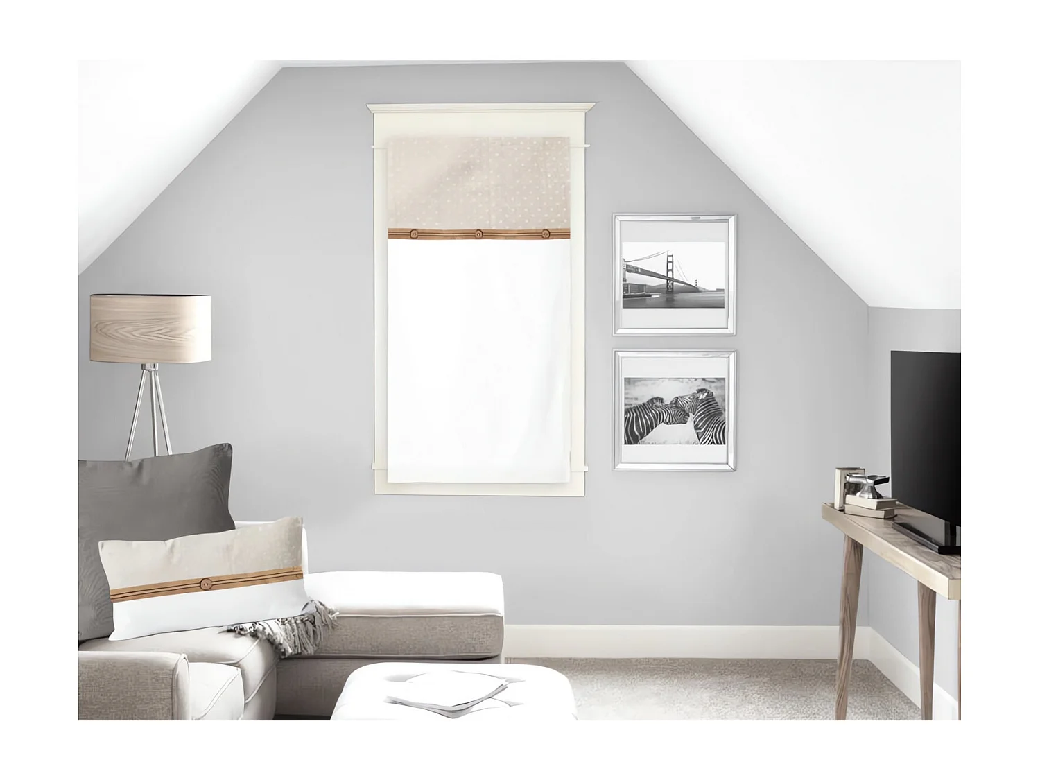 Brise bise en coton CANDICE 45X90 cm, par Soleil d'Ocre