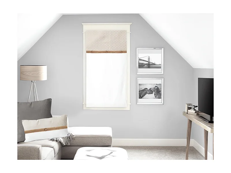 Brise bise en coton CANDICE 45X90 cm, par Soleil d'Ocre