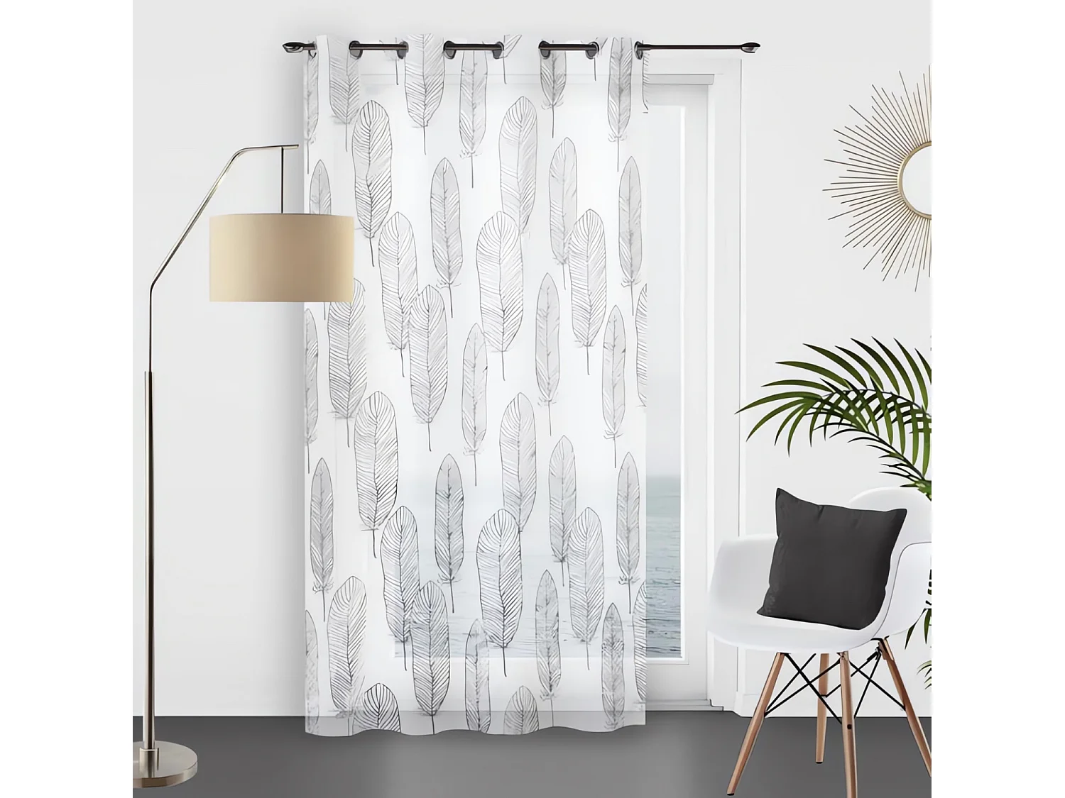 Visillo con ojales 135x250 cm LALY, por Soleil d'Ocre