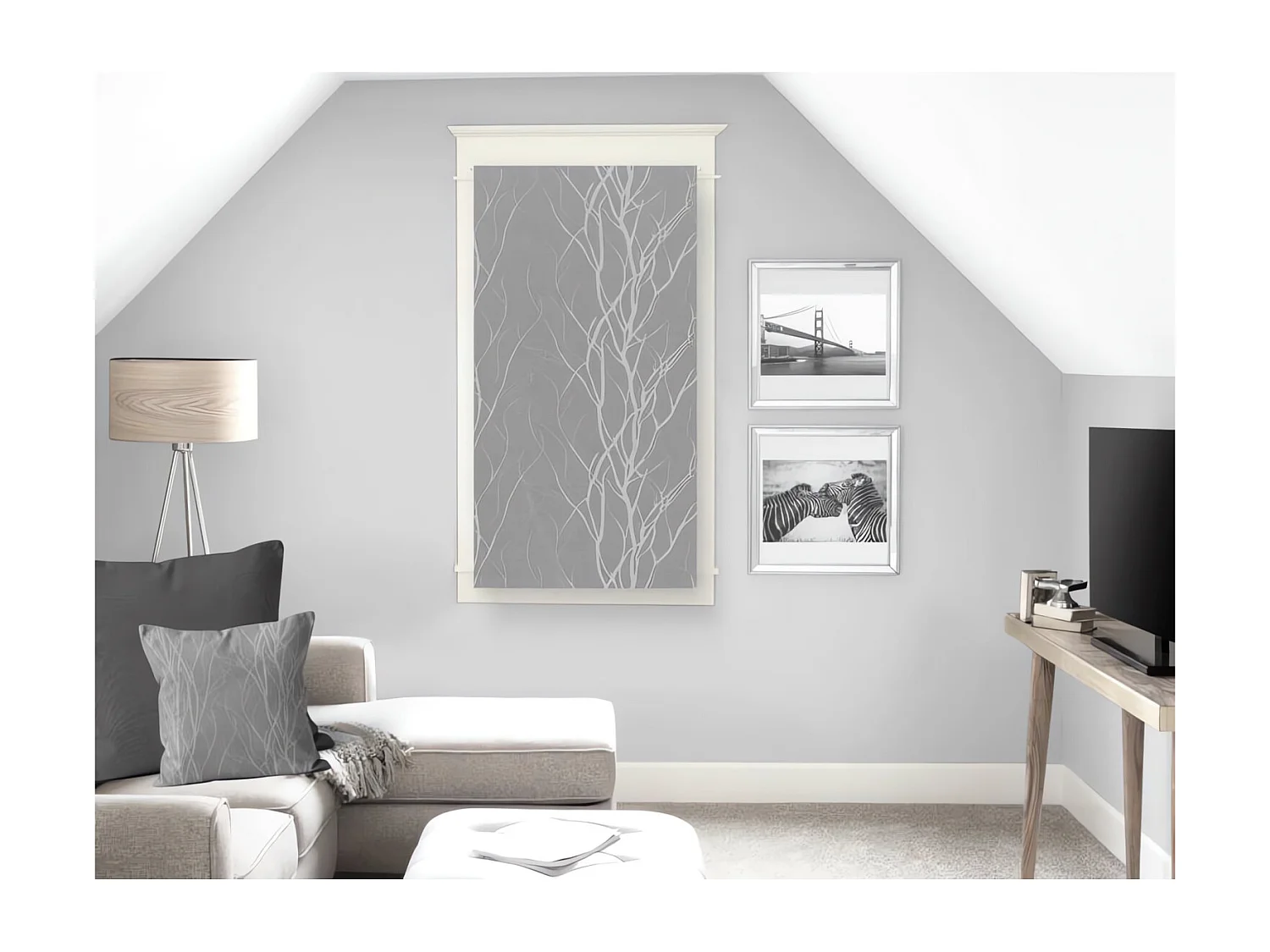 Visillo para ventana 45x90 GRIS LIANA