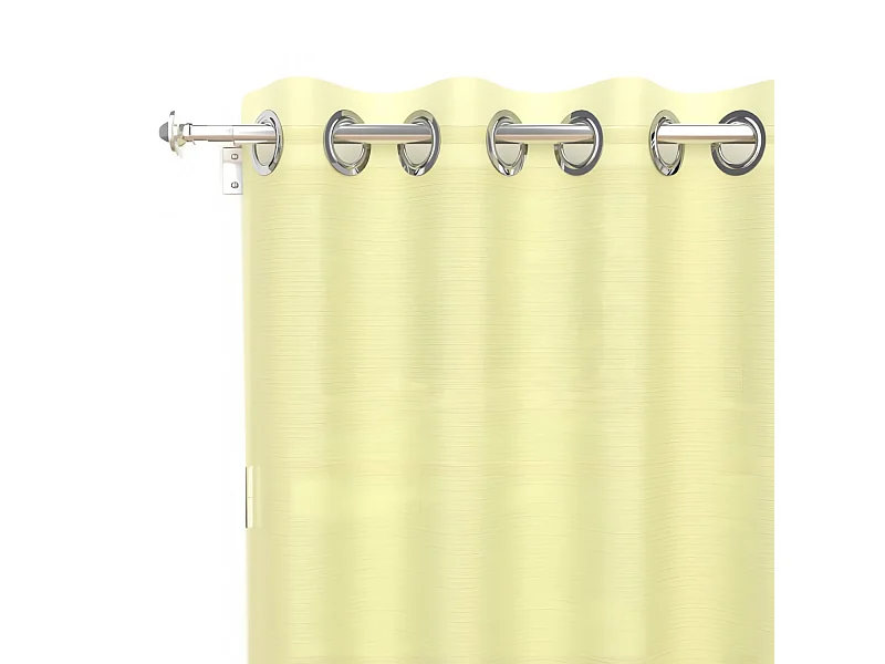Voilage à oeillets 135x180 cm ALIX vert citron, par Soleil d'ocre