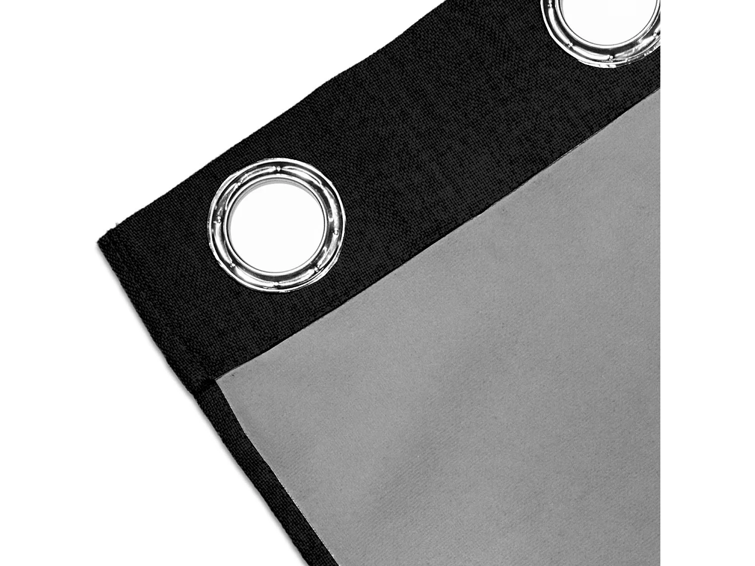 Cortina con ojales 100% blackout 135x250 cm ECLIPSE negro