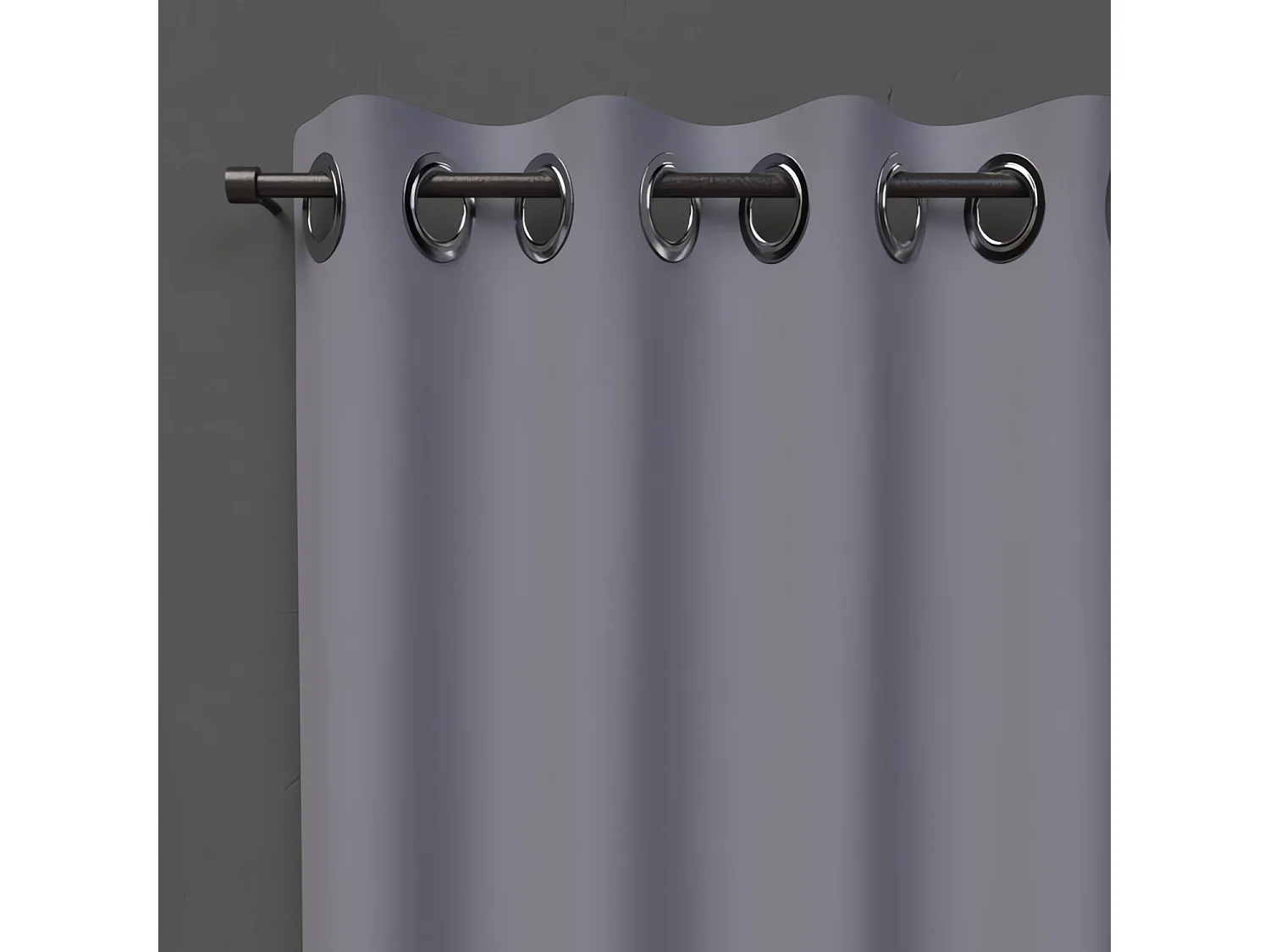Cortina con ojales 135x180 cm BLACKOUT gris