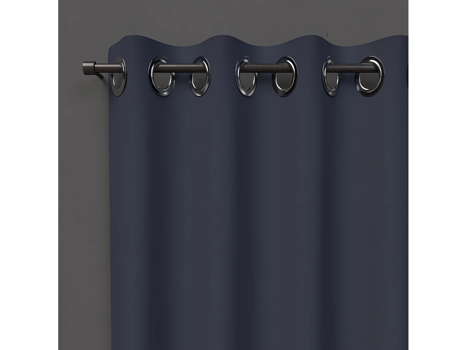 Cortina con ojales 135X250 cm BLACKOUT blue jeans