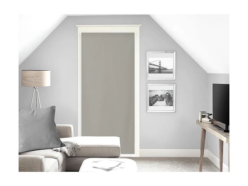 Visillo para puerta ventana 70x200 cm NOEMIE taupe, by Soleil d'Ocre