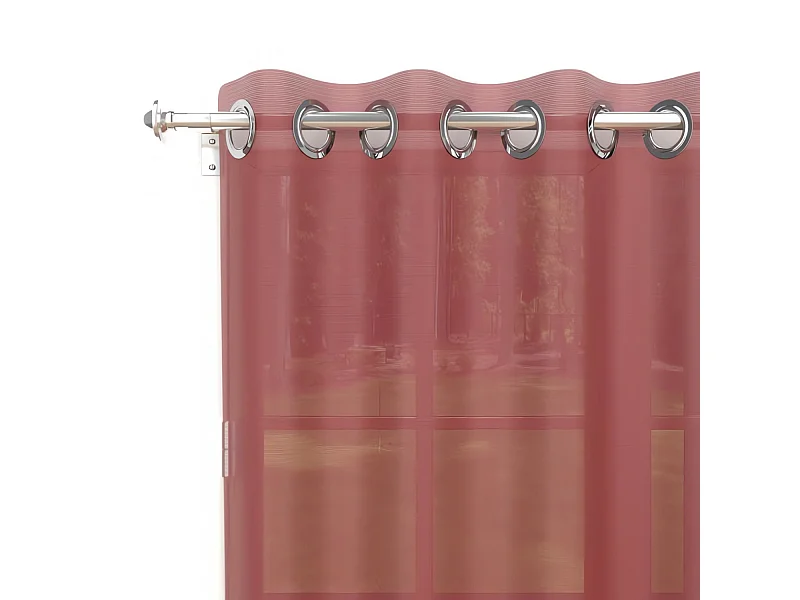 Visillo con ojales 135x250 cm ALIX rojo