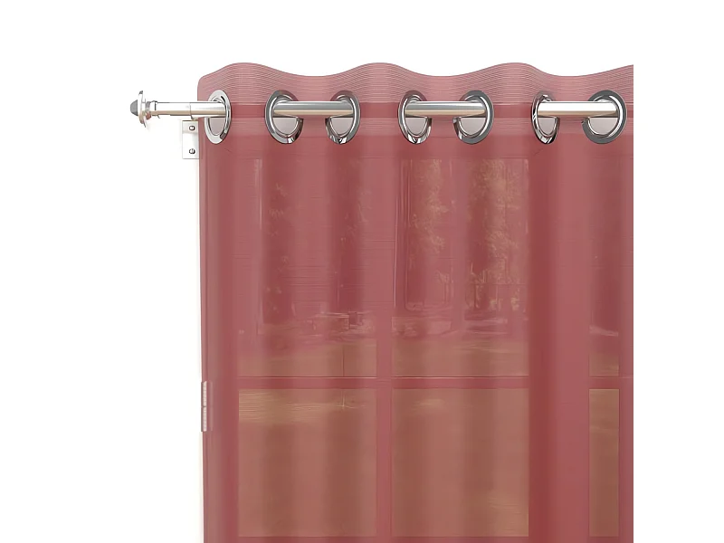 Visillo con ojales 135x250 cm ALIX rojo