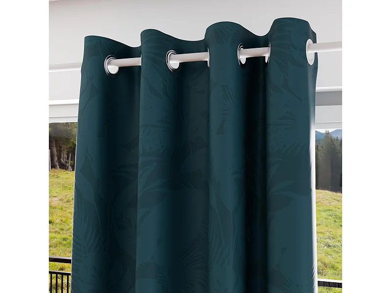 Rideau occultant à oeillets 135x250 cm TROPIC, par Soleil d'Ocre