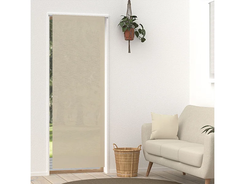 Visillo para puerta de ventana 70x200 cm natural LINEN