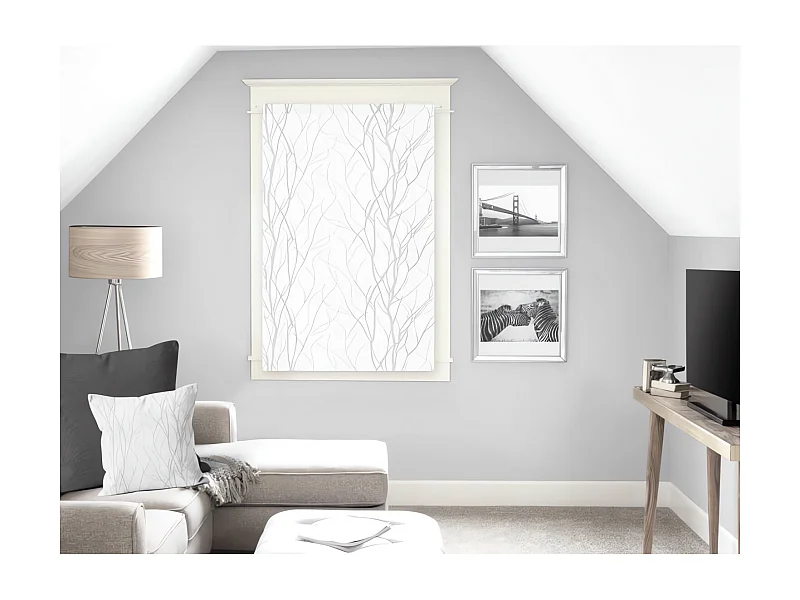 Brise bise 60x90 cm LIANE blanc, par Soleil d'ocre