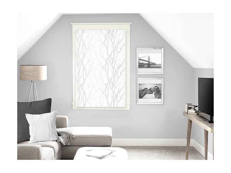 Visillo para ventana 60x90 cm LIANE blanc, por Soleil d'Ocre