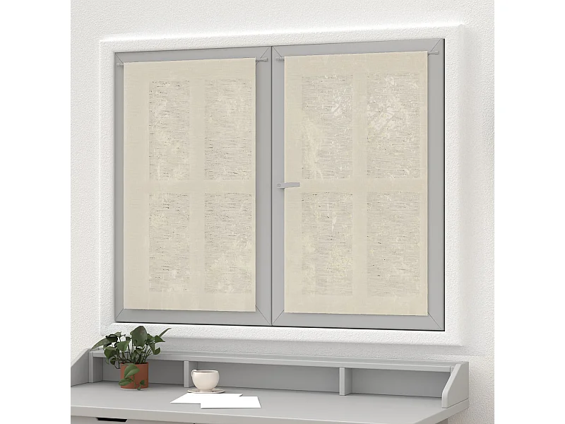 Par de visillos 60x90 cm LINO natural