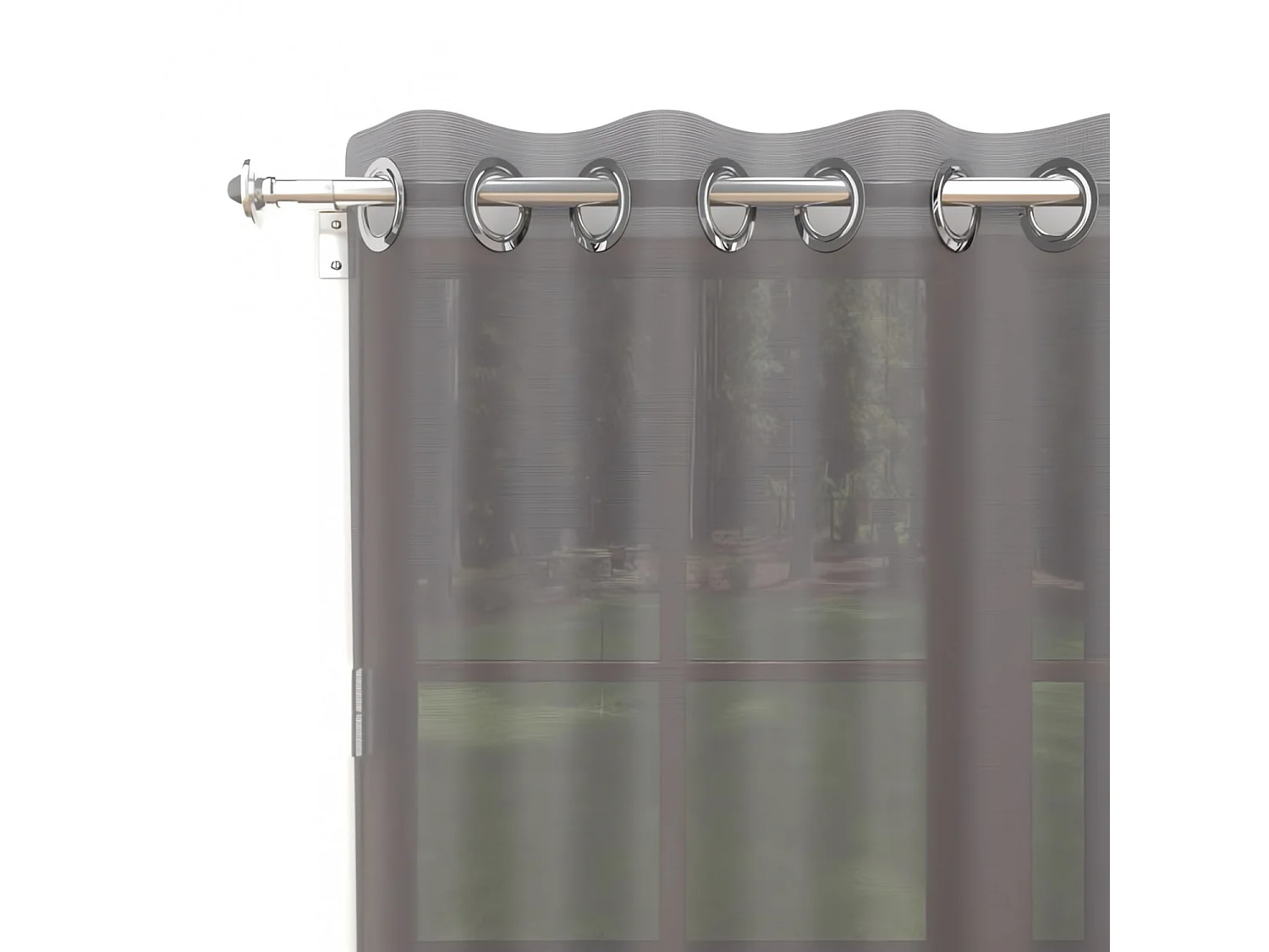 Visillo con ojales 135x250 cm ALIX antracita