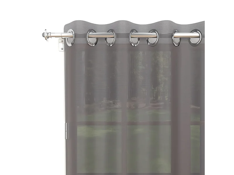 Visillo con ojales 135x250 cm ALIX antracita
