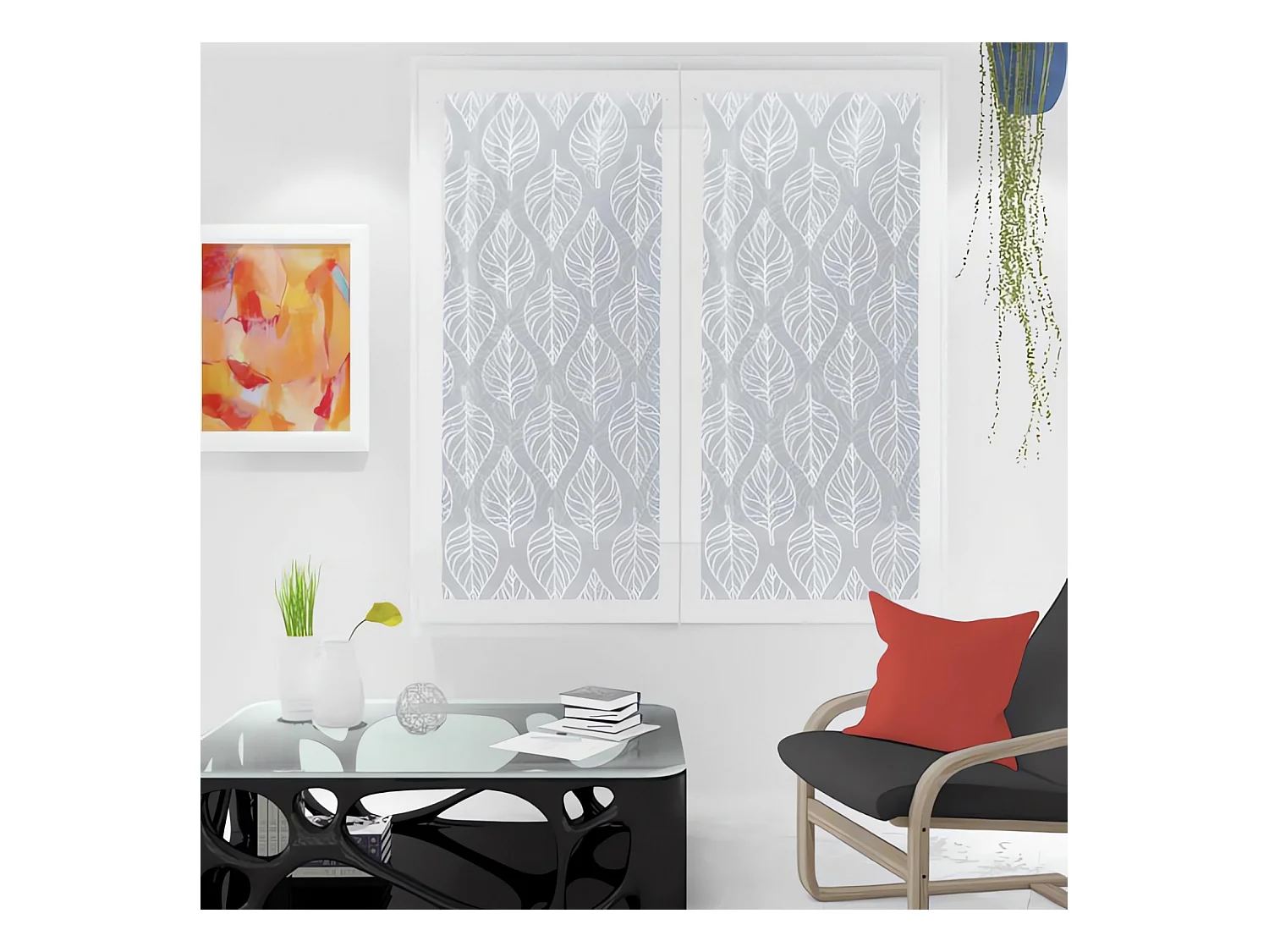 Paire de brise bise 60x160 cm MAUD blanc, par Soleil d'Ocre