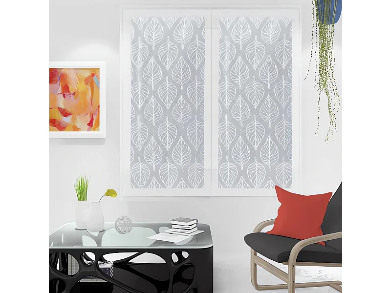 Par de visillos para ventana 60x160 cm MAUD blanco, por Soleil d'Ocre