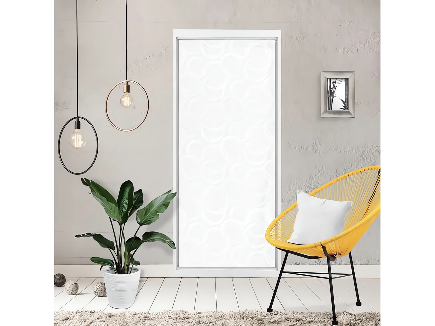 Visillo para puerta ventana 70x200 cm CIRCLE, de Soleil d'Ocre