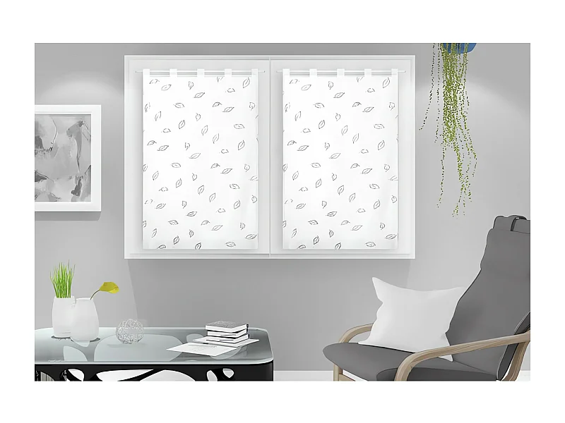 Paire de brise bise 60x120 cm LAURENE, par Soleil d'Ocre