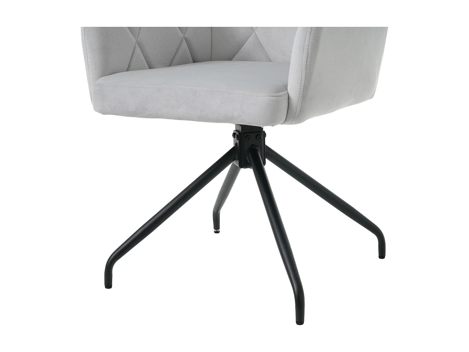 360° drehbarer Esszimmerstuhl (Satz von 2),Moderner Freizeitstuhl,Schlafzimmerstuhl,Wohnzimmerstuhl,Studienstuhl,Grau