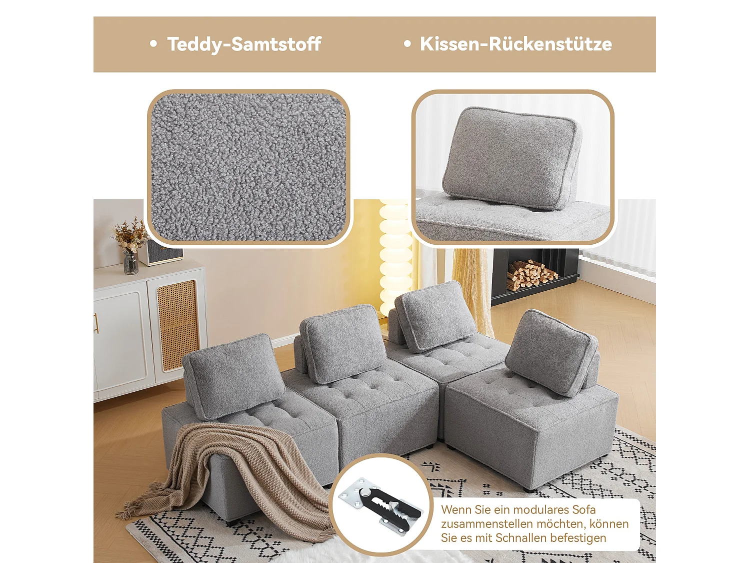 Sofá individual para 2 personas, sofá de salón combinado, sillón de ocio, sillón sin brazos, sofá combinado, sofá patchwork