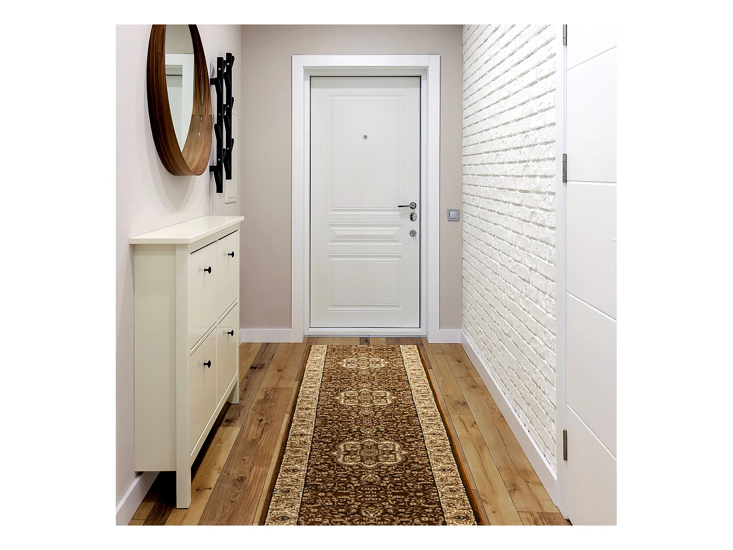 Tapis de couloir HEAT-SET ROYAL AGY 0521 marron 120x890 cm