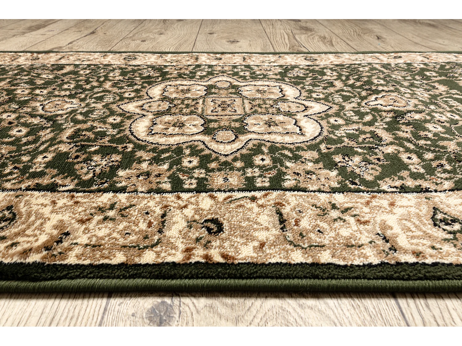 Tapis de couloir HEAT-SET ROYAL AGY 0521 vert 90x180 cm
