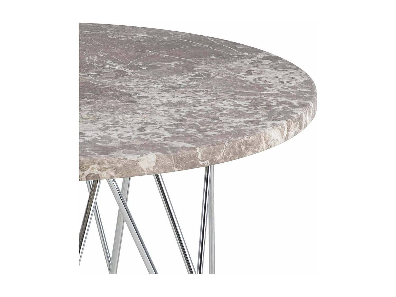 Prany salontafel Ø55cm marmer bruin.