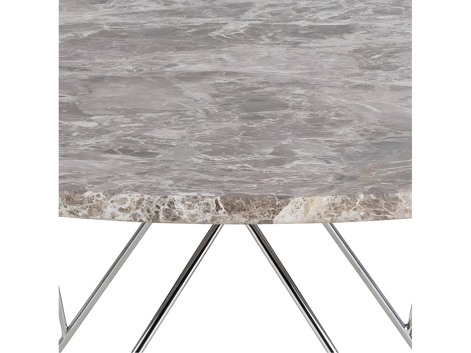 Prany salontafel Ø80cm marmer bruin.