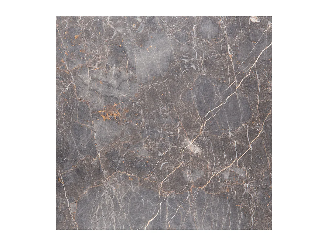 Naro salontafel bijzettafel Ø50cm marmer bruin.