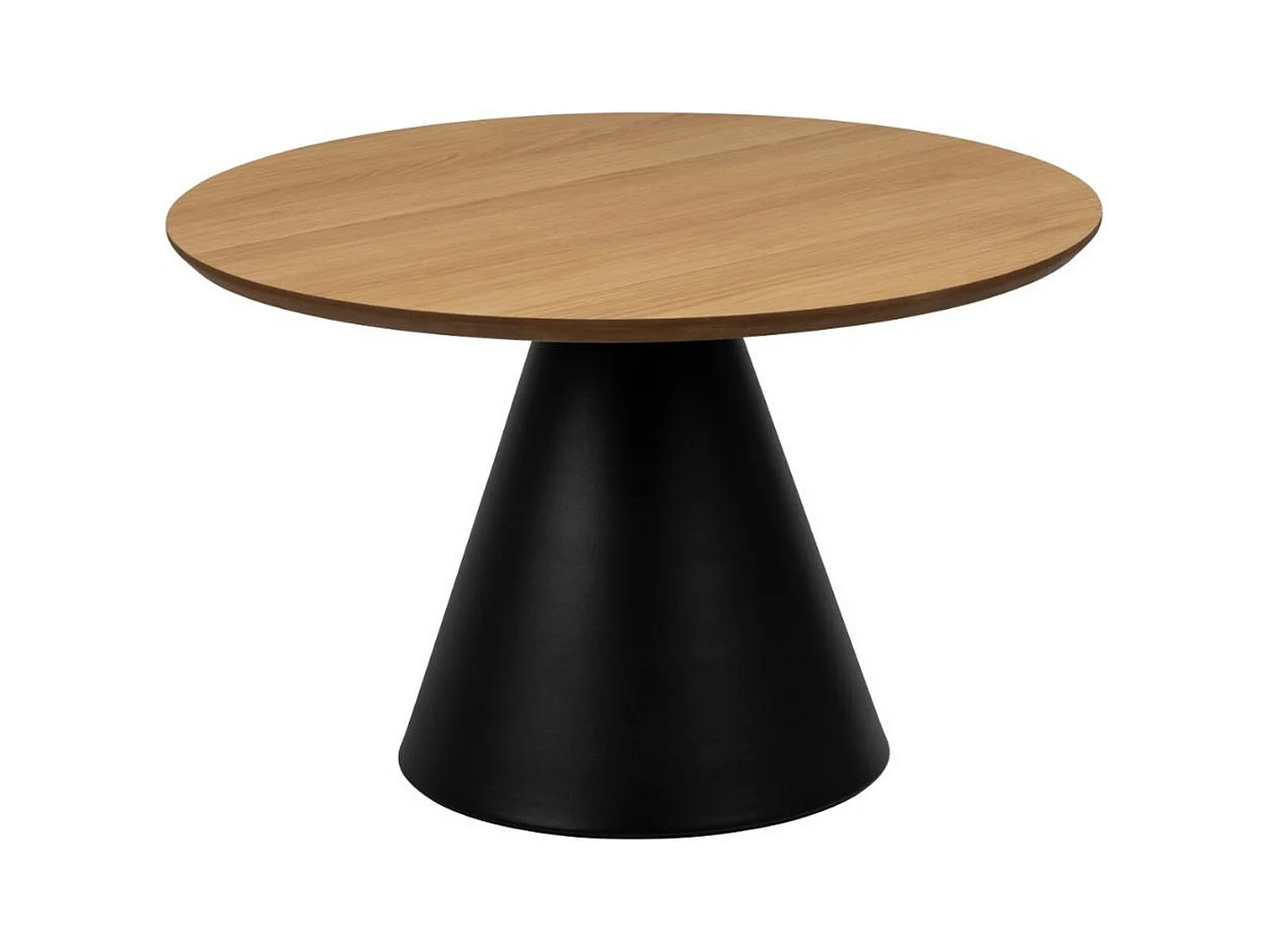 DANISH - Table de salon ronde en chêne marron D65