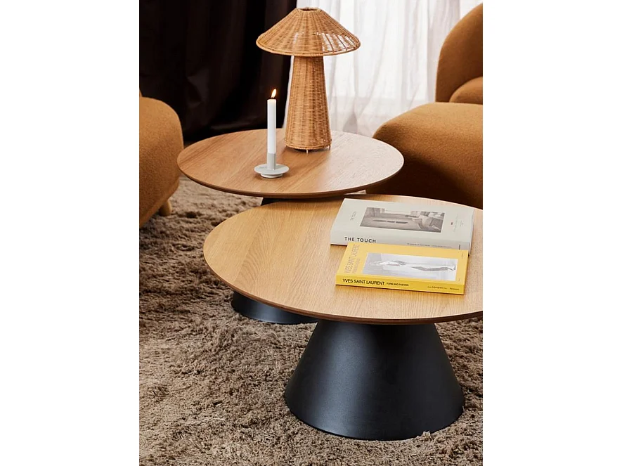 Solly salontafel Ø65cm eik decor.