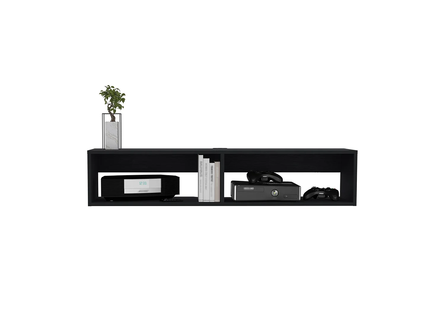 Mobile TV sospeso Rockwood da 121 cm, wengé