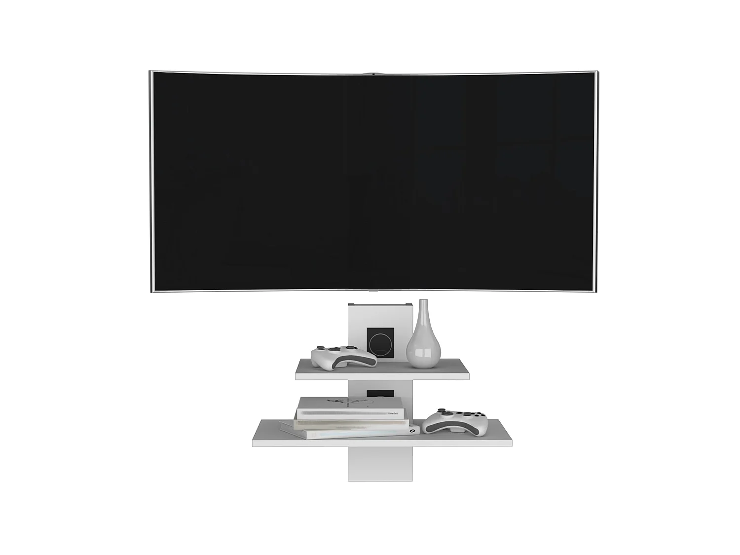 TUHOME CONCEPT Móvel de TV suspenso Burgos de 60 cm, branco