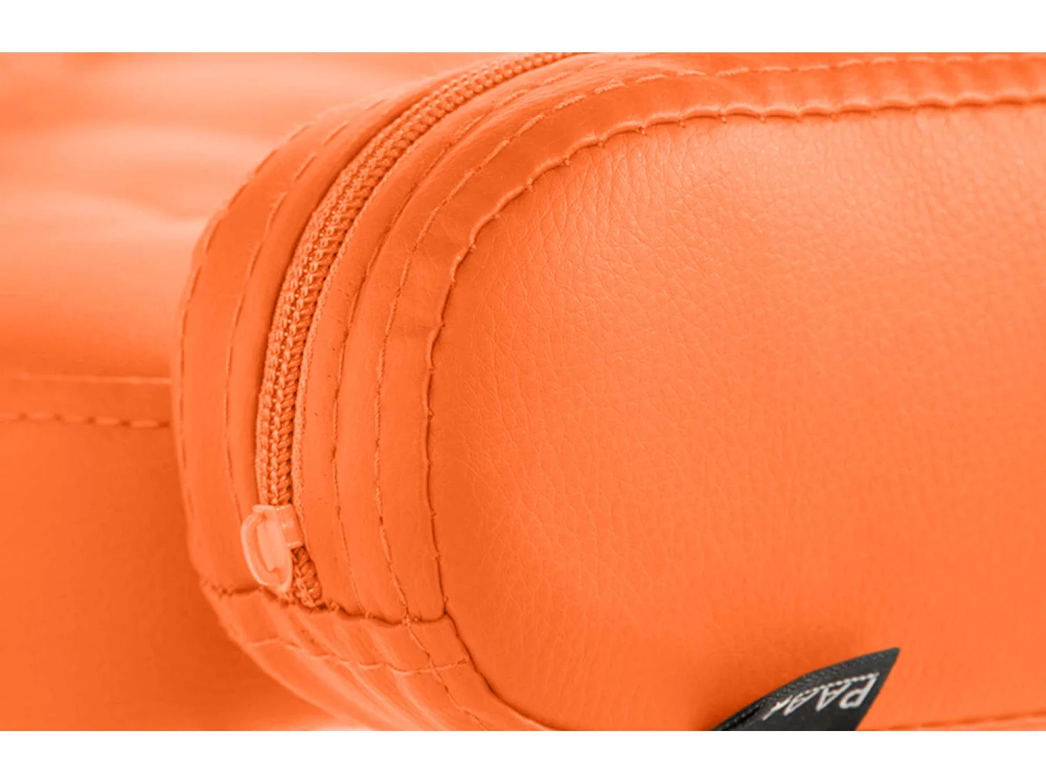 Chaise gondole - Similicuir & Métal chromé - Orange - Dublin