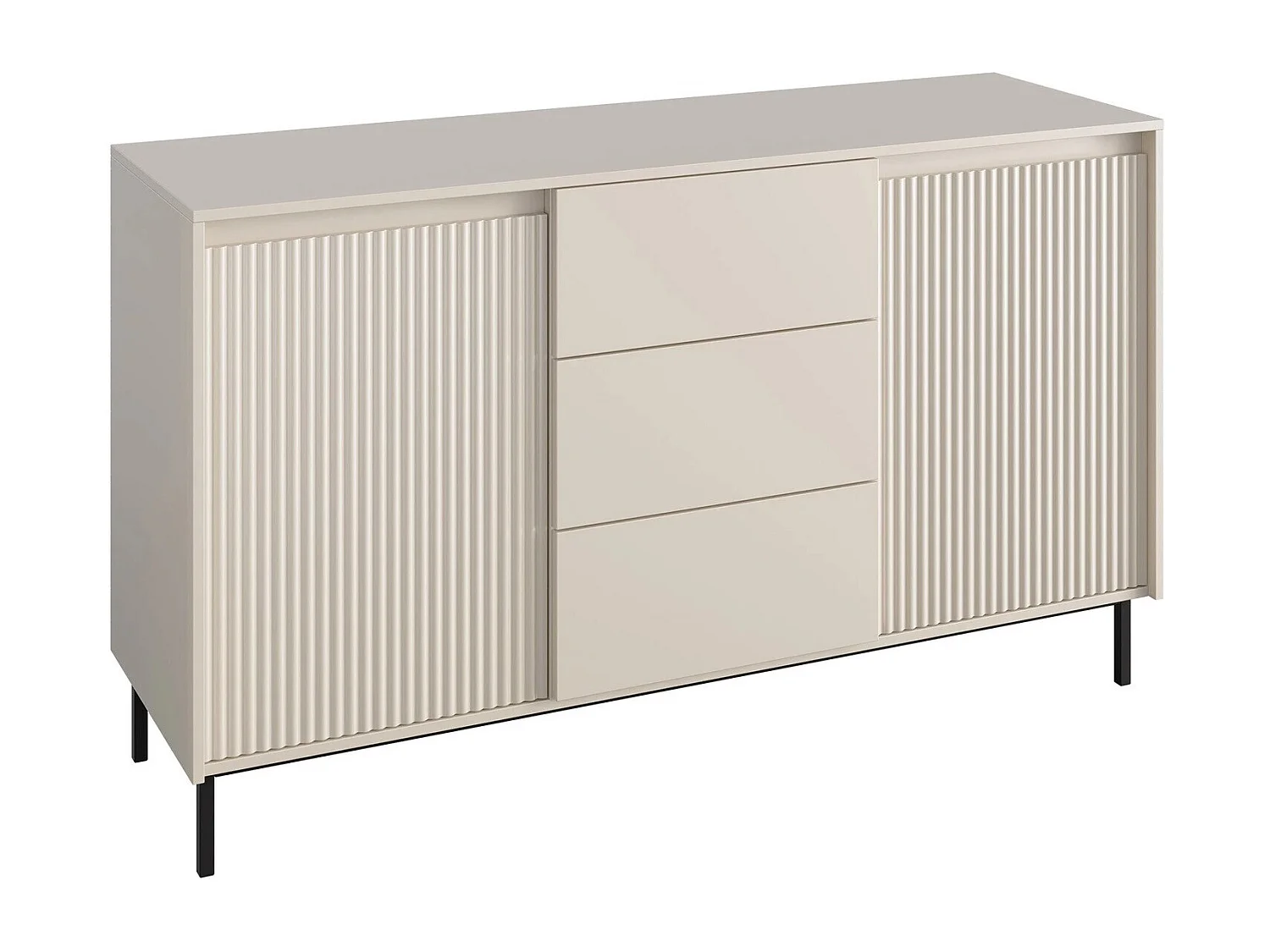 Commode Comfivo Delruva 101, Cachemire, Tiroirs et portes, 90x153x50cm