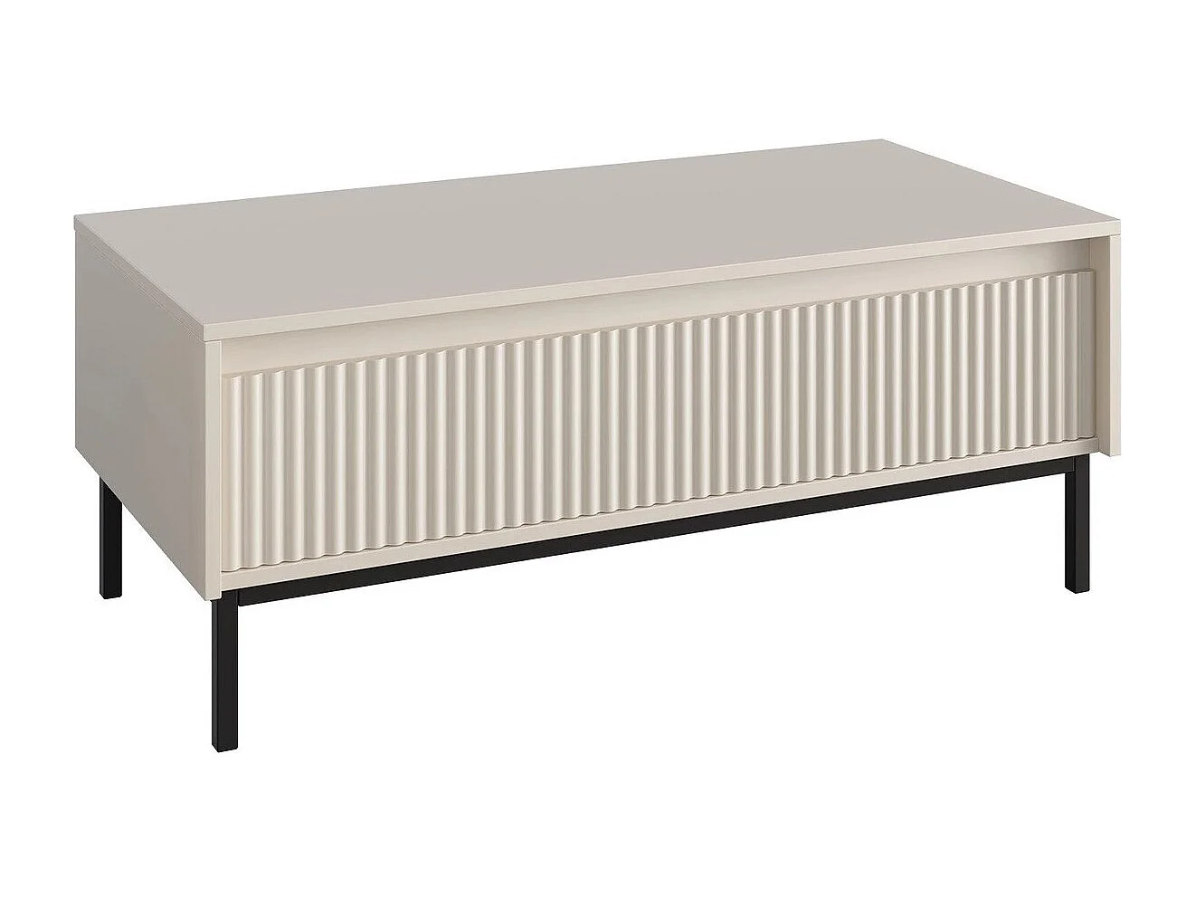 Table basse Comfivo Delruva 102, Cachemire, 40x50x100cm, Stratifié, Angulaire