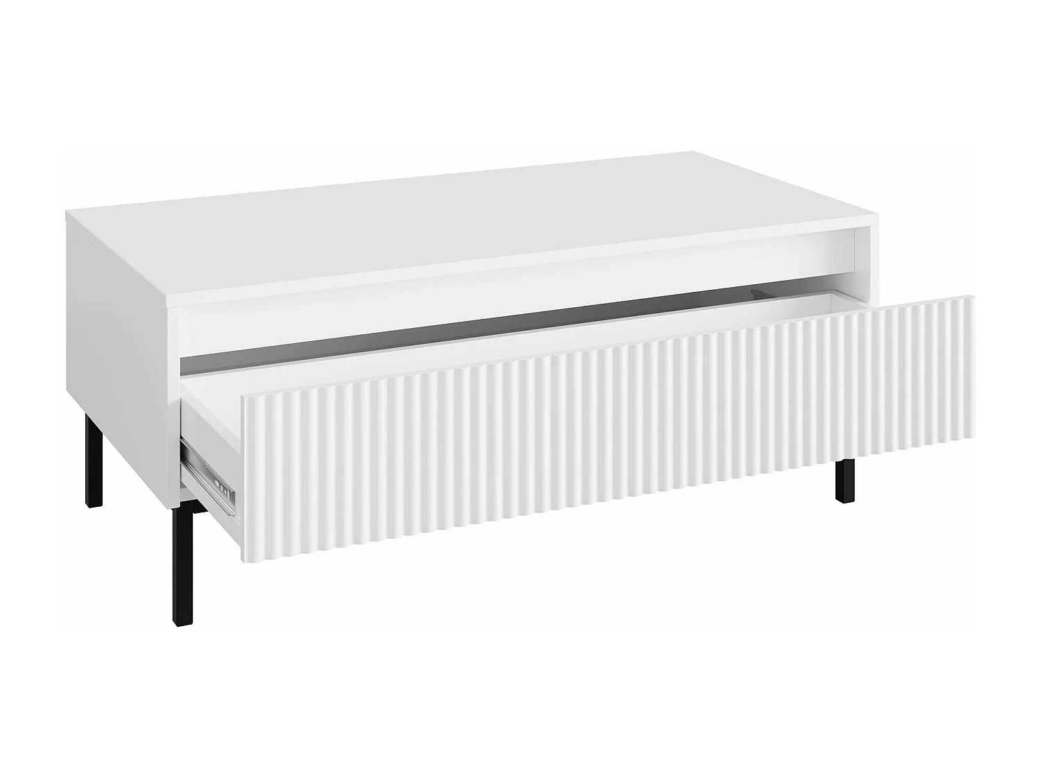 Table basse Comfivo Delruva 102, Cachemire, 40x50x100cm, Stratifié, Angulaire