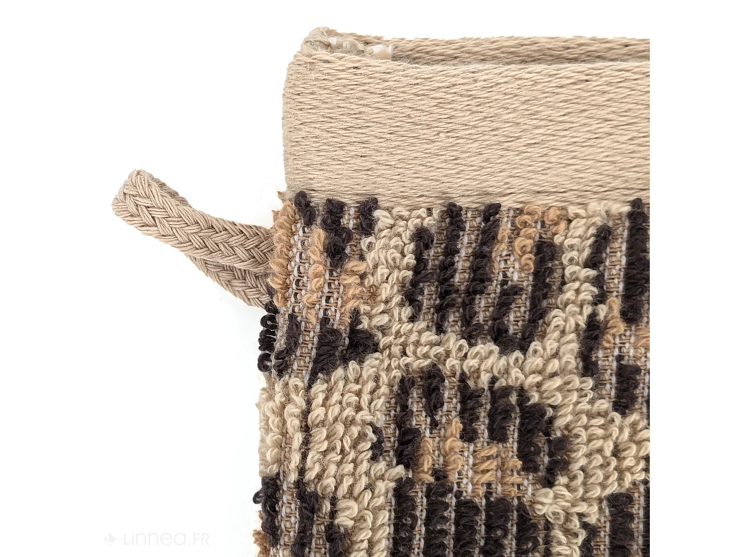 Lot de deux gants de toilette 16x21 cm pur coton collection LEOPARD beige