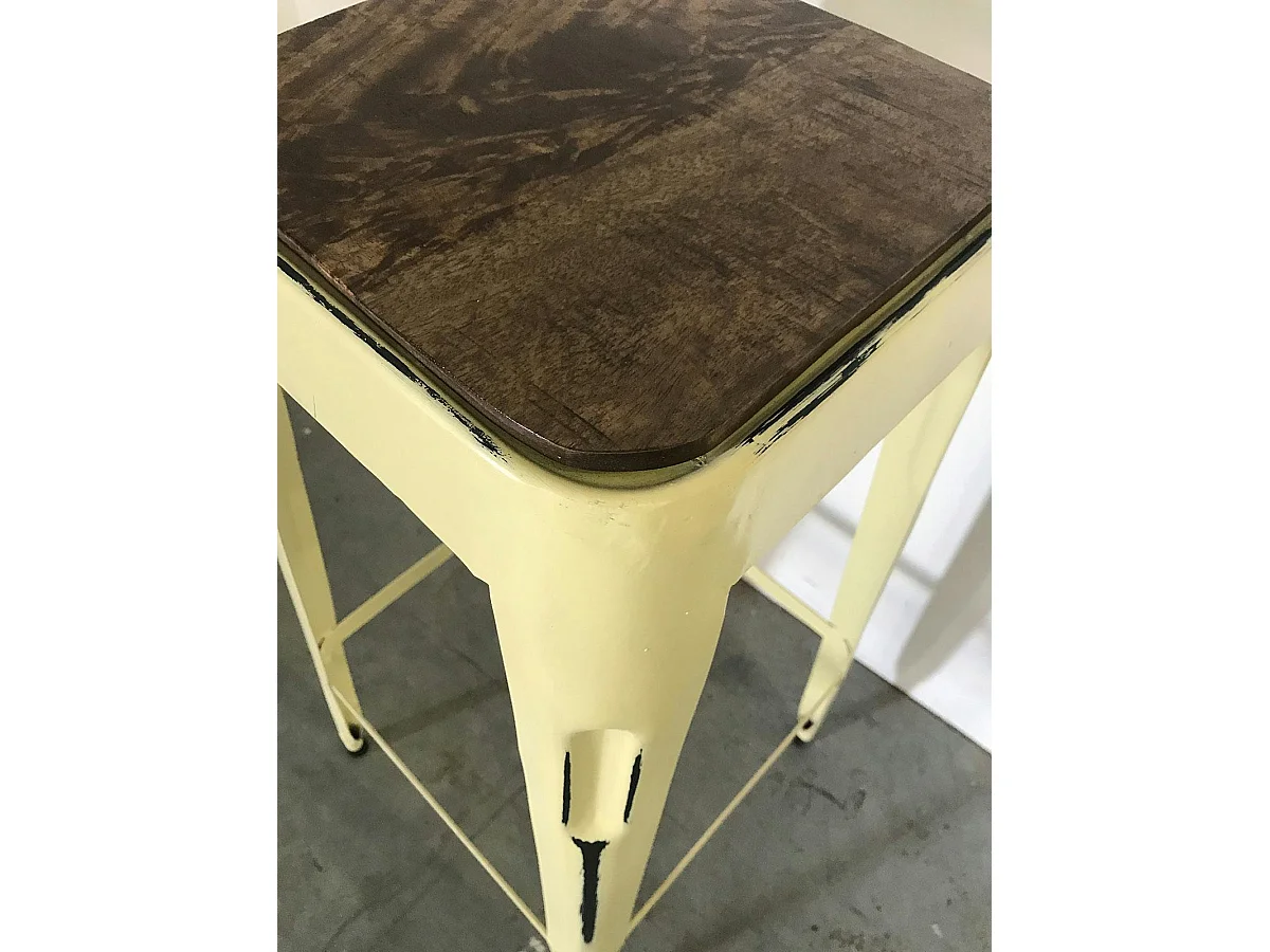 Tabouret bar jaune (lot de 2) LEEDS
