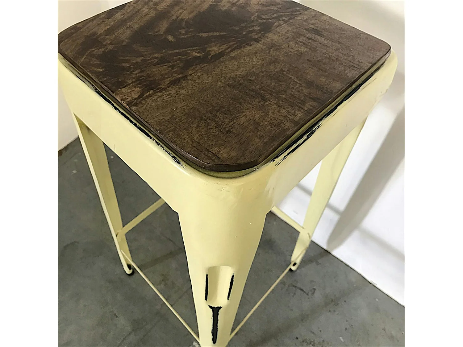 Tabouret bar jaune (lot de 2) LEEDS