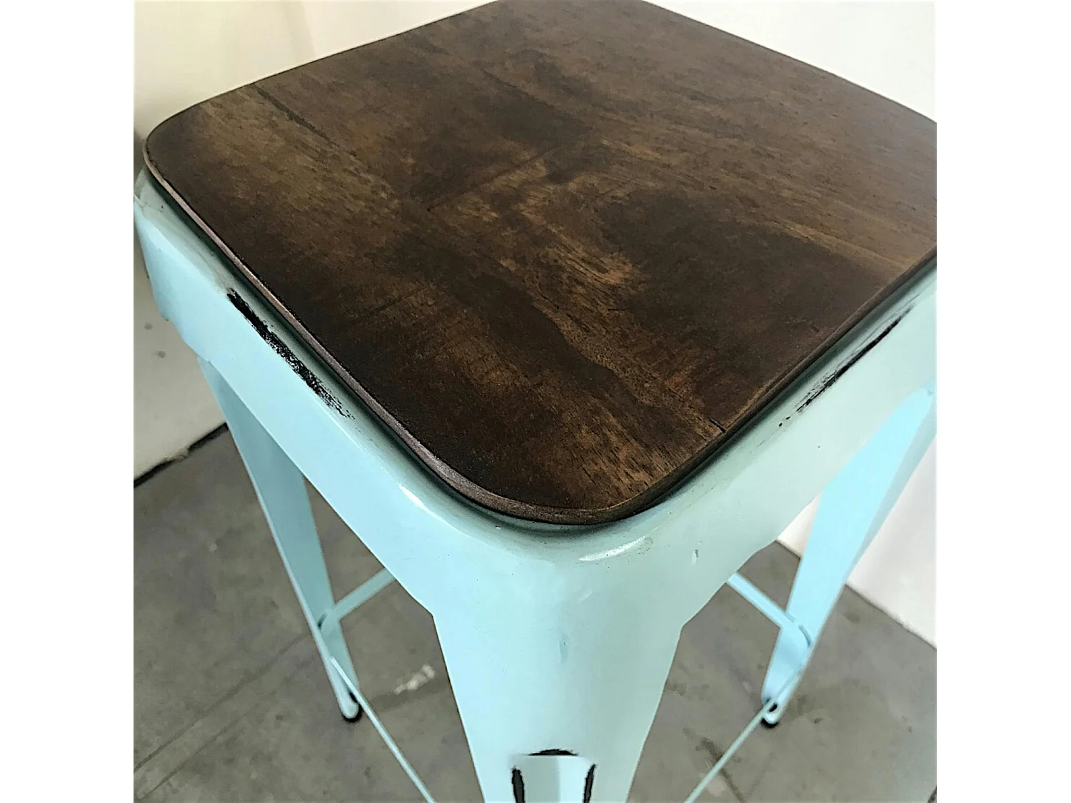 Tabouret de bar bleu (lot de 2) LEEDS