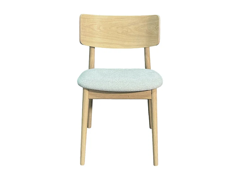 Chaise en bois moderne (finition chêne blanc) COLOGNE