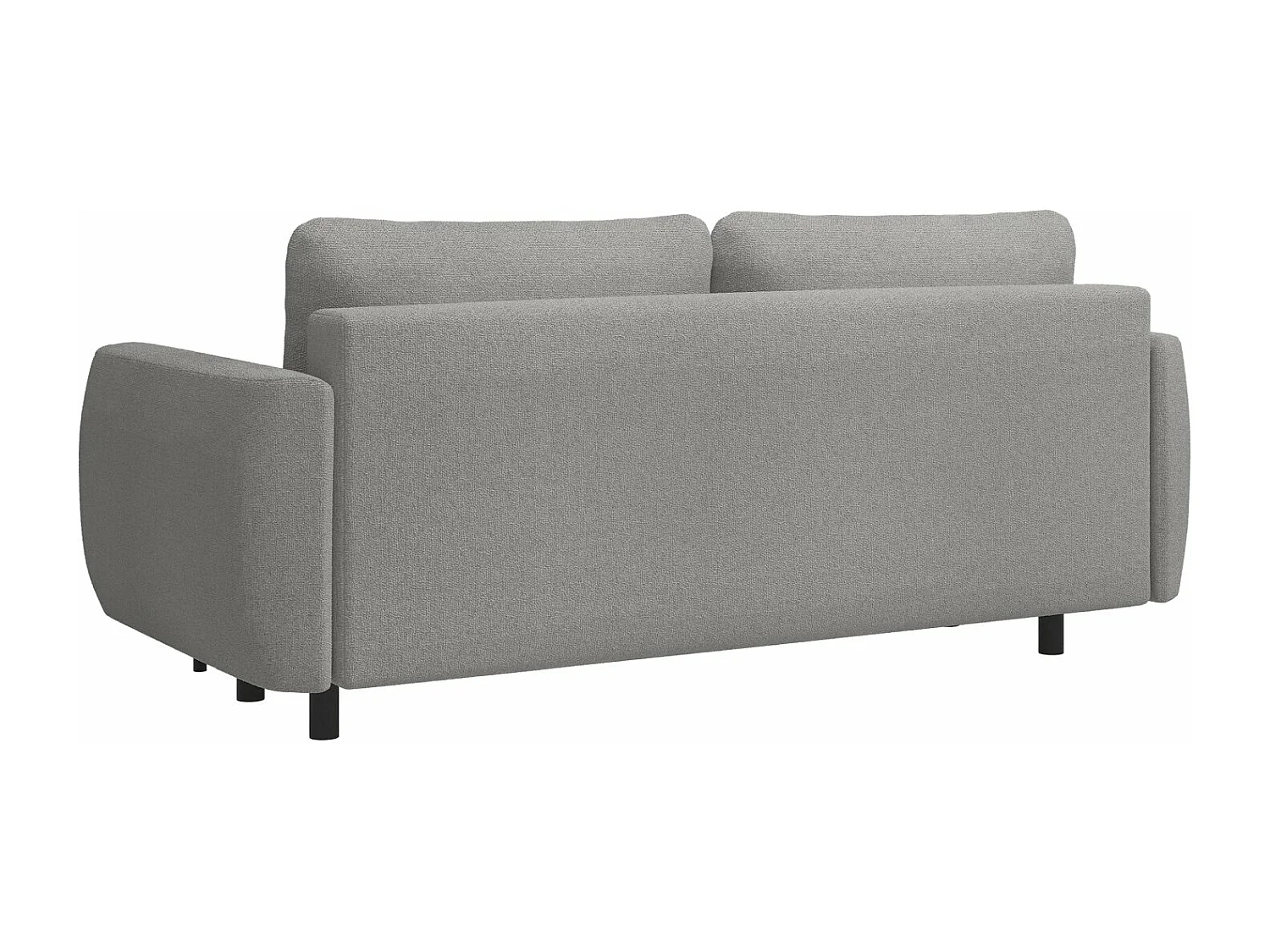 Sofa mit Schlaffunktion und Bouclé-Bezug - grau - SAVOY