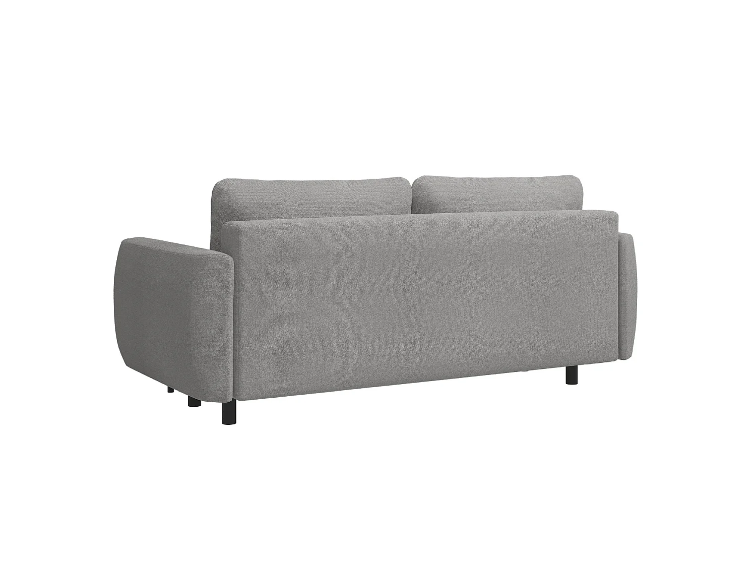 Sofa mit Schlaffunktion und Bouclé-Bezug - grau - SAVOY